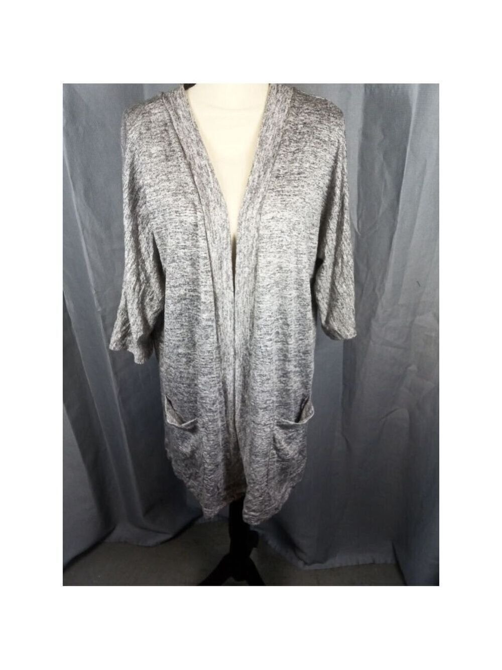 Women's Dip Gray Cardigan Sweater XL
